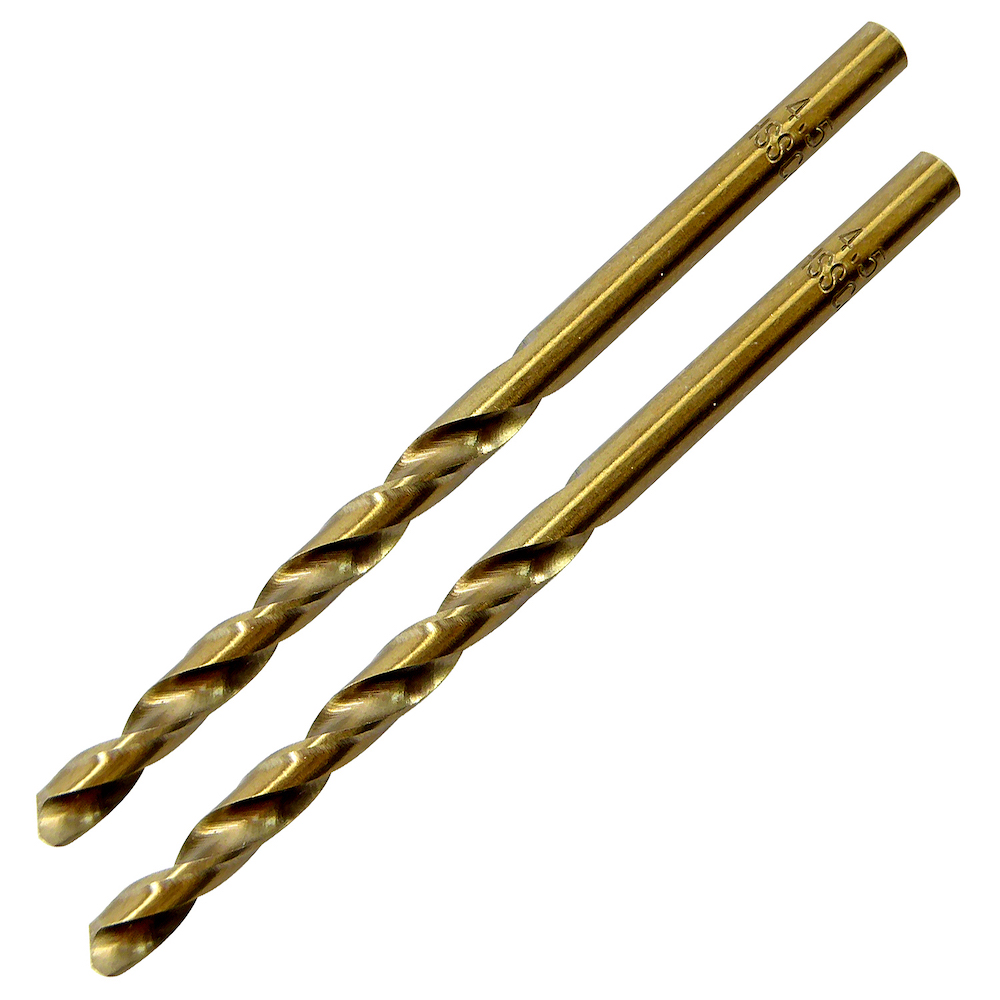 4.5mm x 80mm Cobalt Ground Jobber Drill Pack of 2